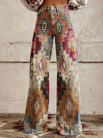 Zoé - Retro Chevron Pants
