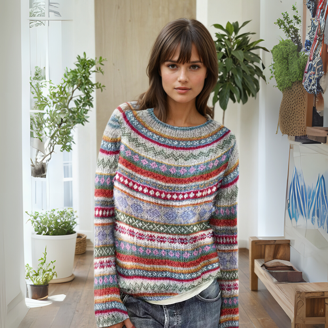 Manonin - Casual & Cozy Striped Sweater