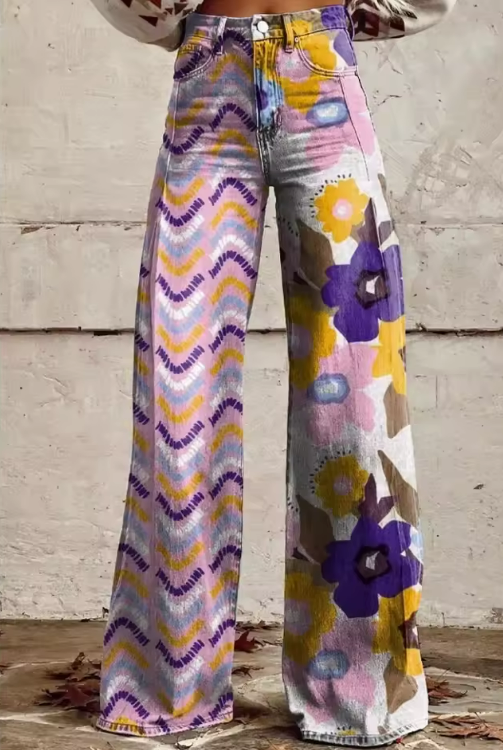 Amelia - Floral Spring Pants