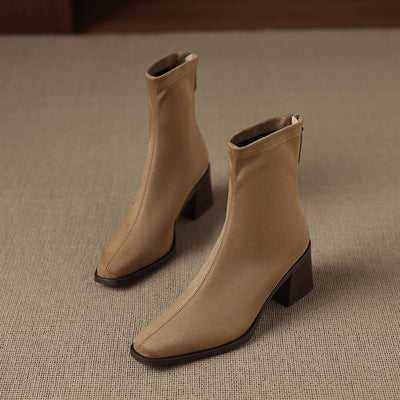 Maria - Genuine Suede Boots