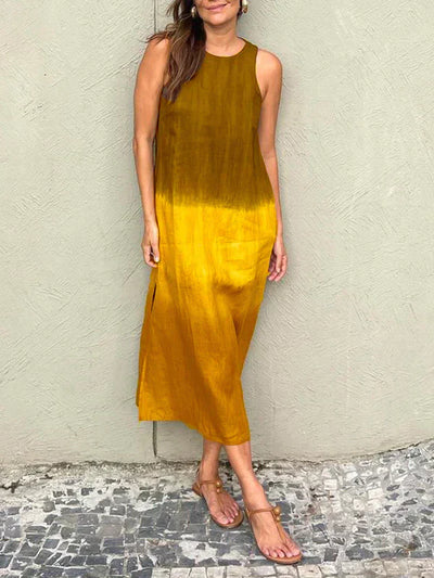 Julia - Elegant Dress with Natural Print