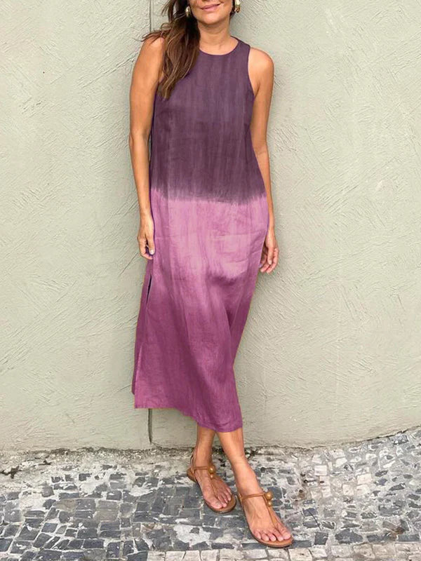 Julia - Elegant Dress with Natural Print