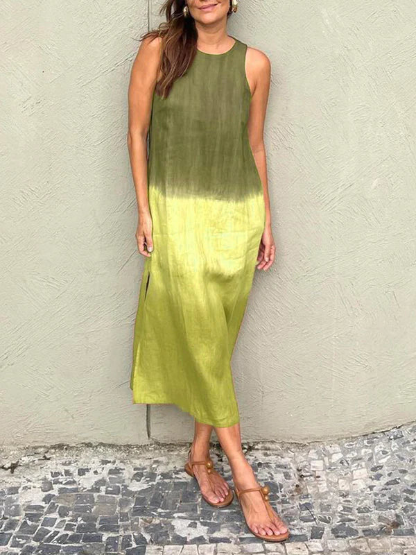 Julia - Elegant Dress with Natural Print