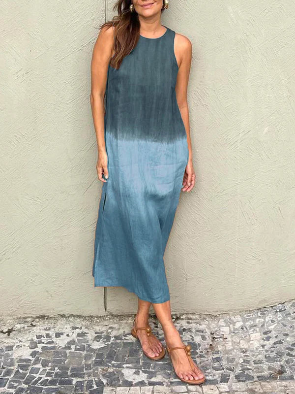 Julia - Elegant Dress with Natural Print