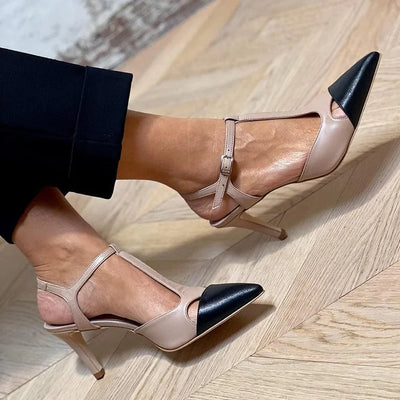 Evrardine - Orthopedic Two-Tone Pointed Pump