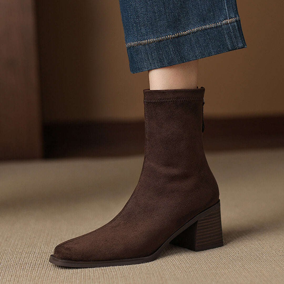 Maria - Genuine Suede Boots