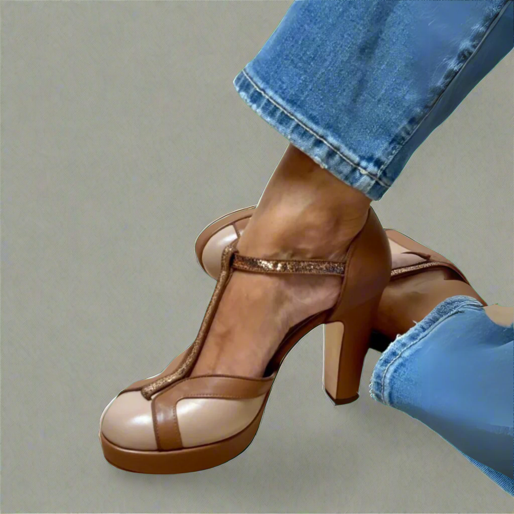 Criselmara - Elegant and Comfortable Heeled Orthopedic Sandals