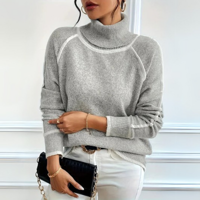 Aurora - Elegant High Neck Sweater