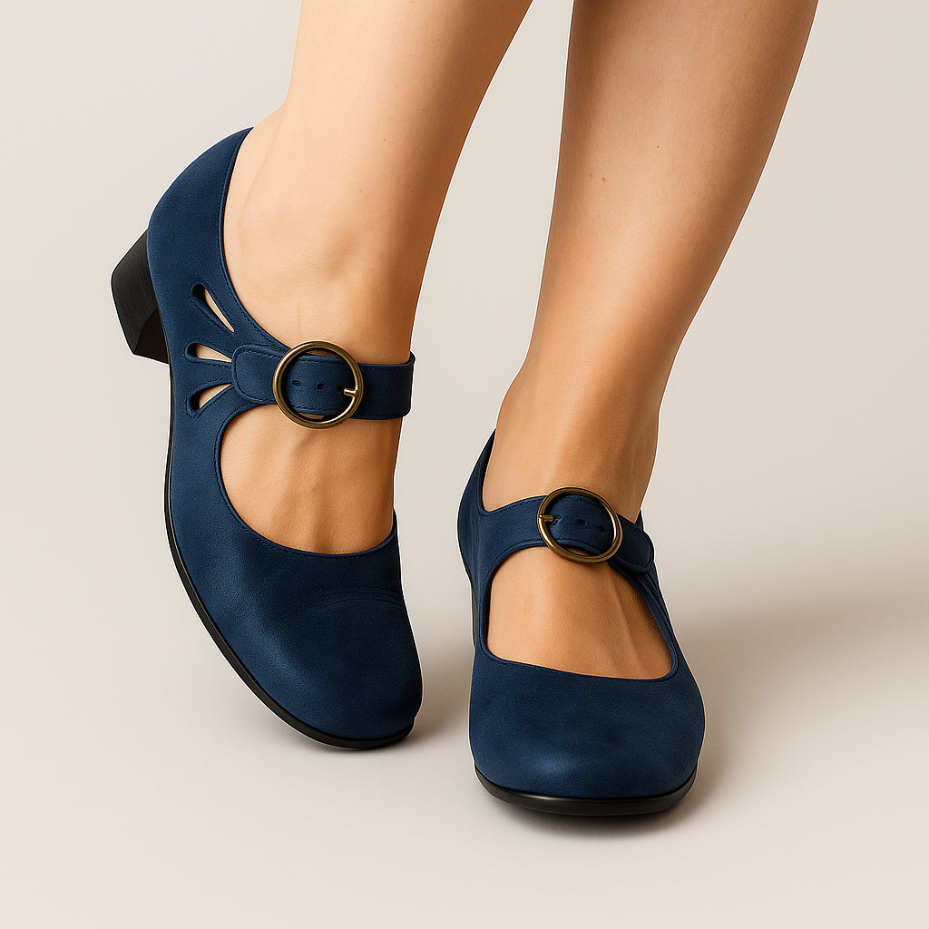 Lois - Women Elegant Buckle Comfortable Shoes