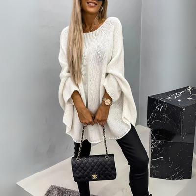 Isabelle - Elegant Twisted Knit Sweater