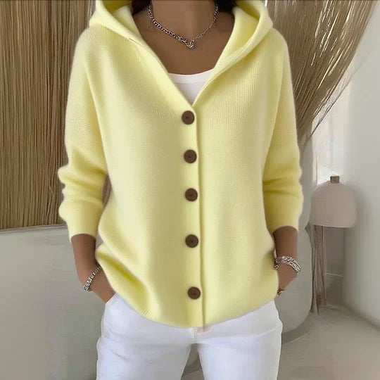 Fleur - Elegant Long Sleeve Cotton Cardigan