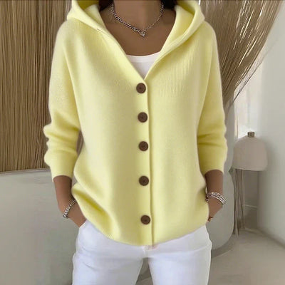 Fleur - Elegant Long Sleeve Cotton Cardigan