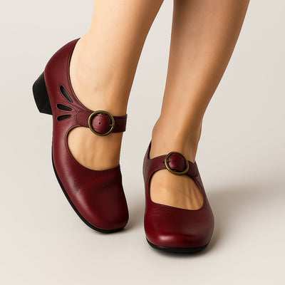 Lois - Women Elegant Buckle Comfortable Shoes