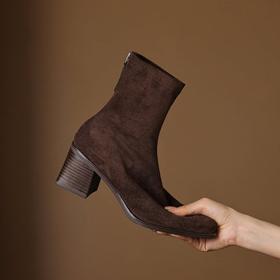 Maria - Genuine Suede Boots