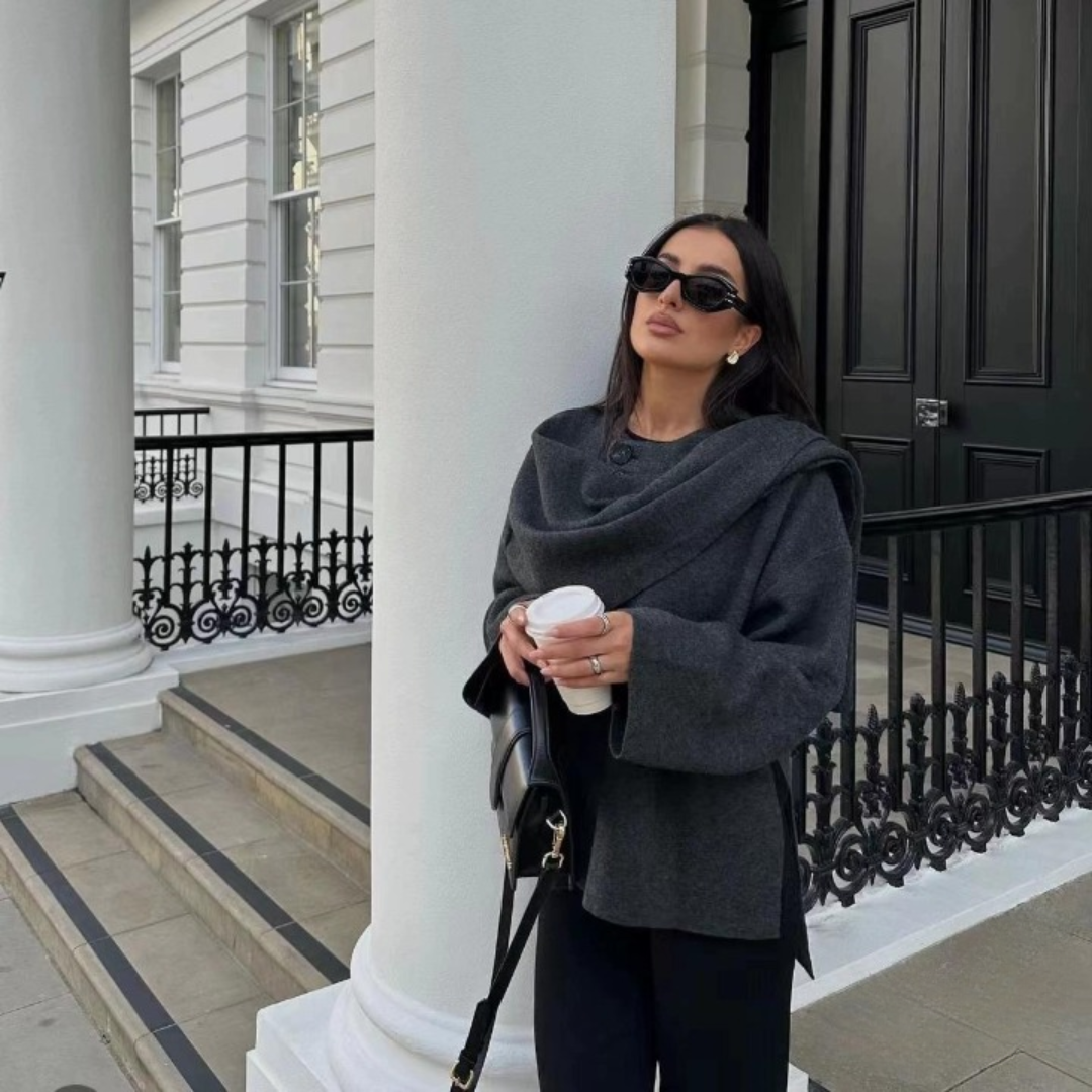 Kaleide - Elegant Coat In Quality Fabric