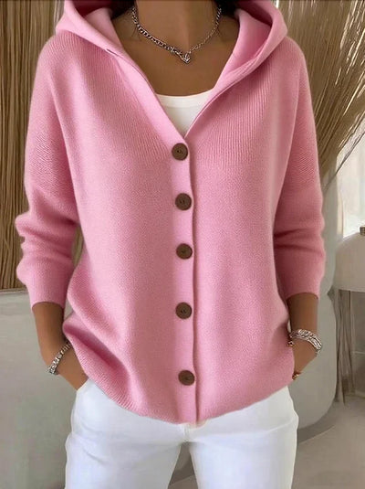 Fleur - Elegant Long Sleeve Cotton Cardigan