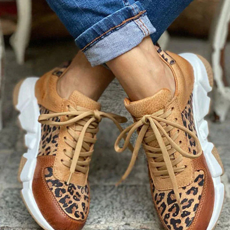 Brooklyn - Comfortable Leopard Sneakers