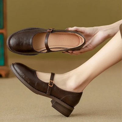 Mabel&June™ - Classic Comfort Mary Janes Made Of Leather