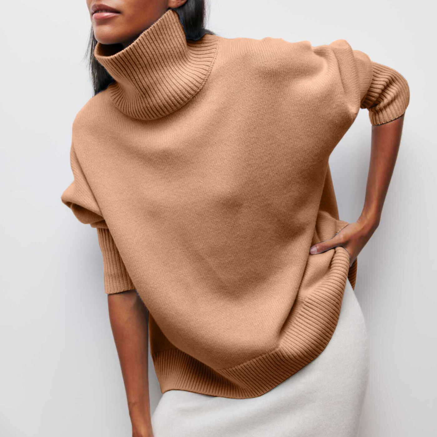 Zyora - Eleganter Strick-Dolcevita-Pullover