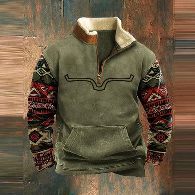 Anthony - Half Zip Sweater with Modern Edge