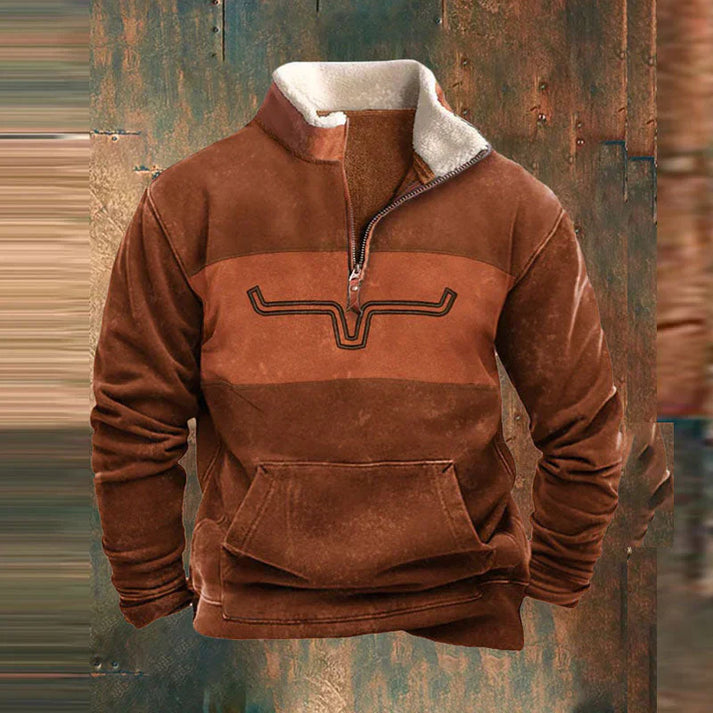 Anthony - Half Zip Sweater with Modern Edge