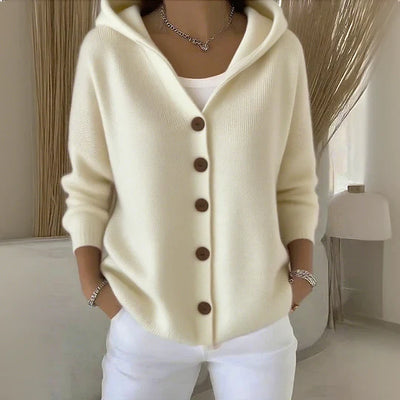 Fleur - Elegant Long Sleeve Cotton Cardigan