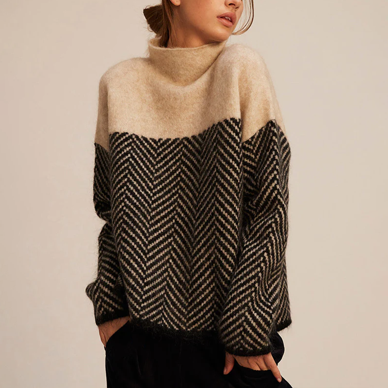 Isabelle - Trendy High Neck Top