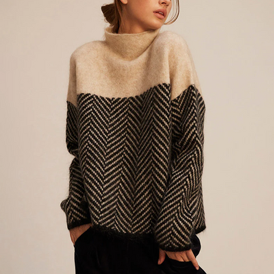 Isabelle - Trendy High Neck Top