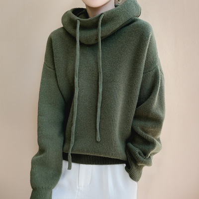 Camille - Elegant Sweater with High Neck