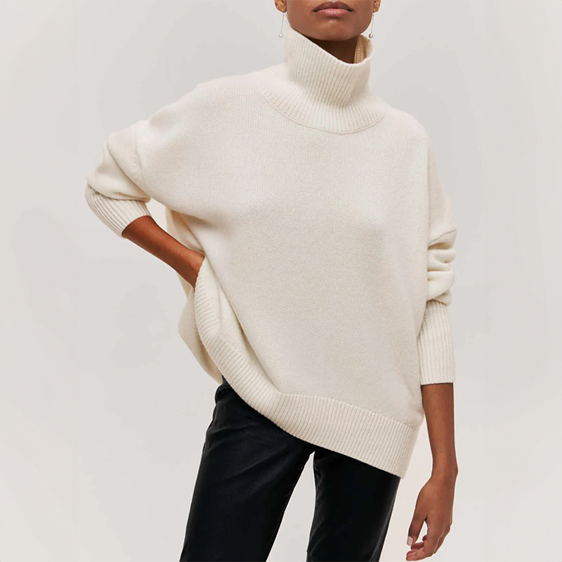 Zyora - Eleganter Strick-Dolcevita-Pullover