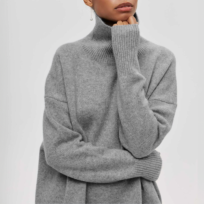 Zyora - Eleganter Strick-Dolcevita-Pullover