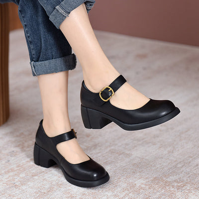 Mabel&June™ - Agnes Leather Mary Janes
