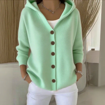Fleur - Elegant Long Sleeve Cotton Cardigan