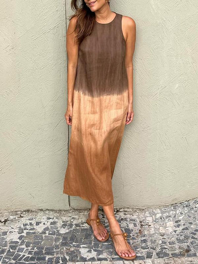 Julia - Elegant Dress with Natural Print
