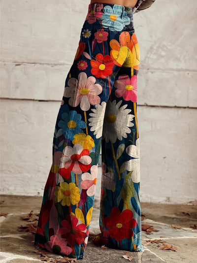 Hannah - Cheerful Flower Pants