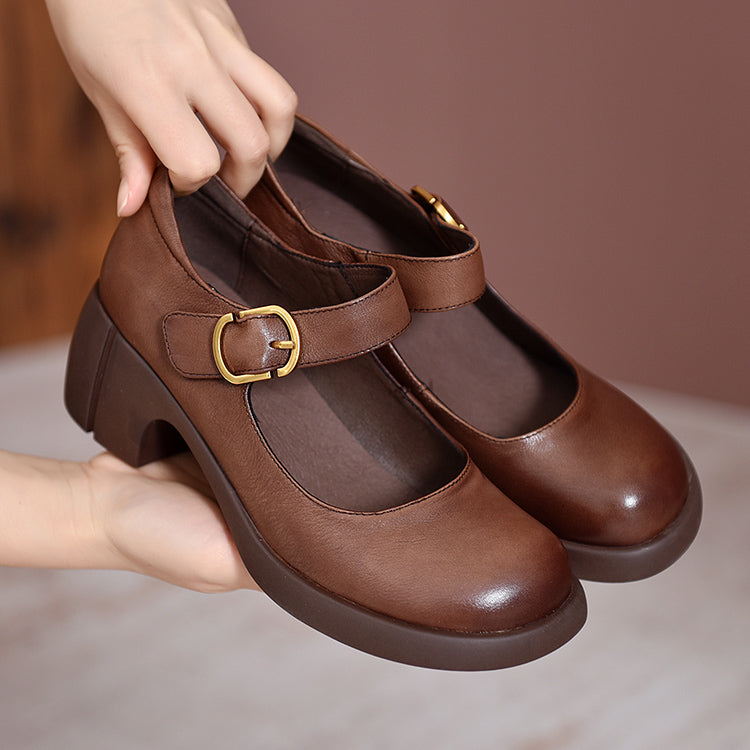 Mabel&June™ - Agnes Leather Mary Janes