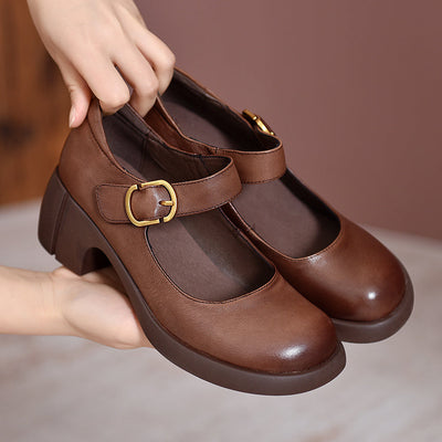 Mabel&June™ - Agnes Leather Mary Janes