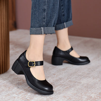 Mabel&June™ - Agnes Leather Mary Janes