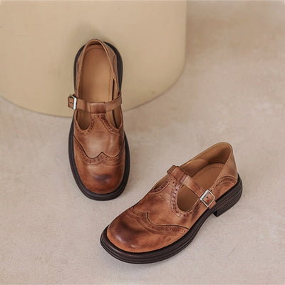 Mabel&June™ - Elegant Mary Janes Made Of Leather