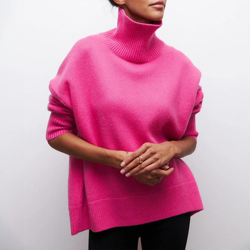 Zyora - Eleganter Strick-Dolcevita-Pullover